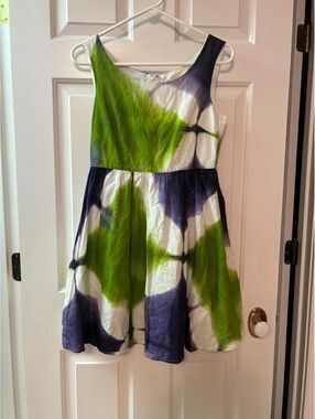 Busayo Size 4 Tie-Dye Cotton Blend Dress